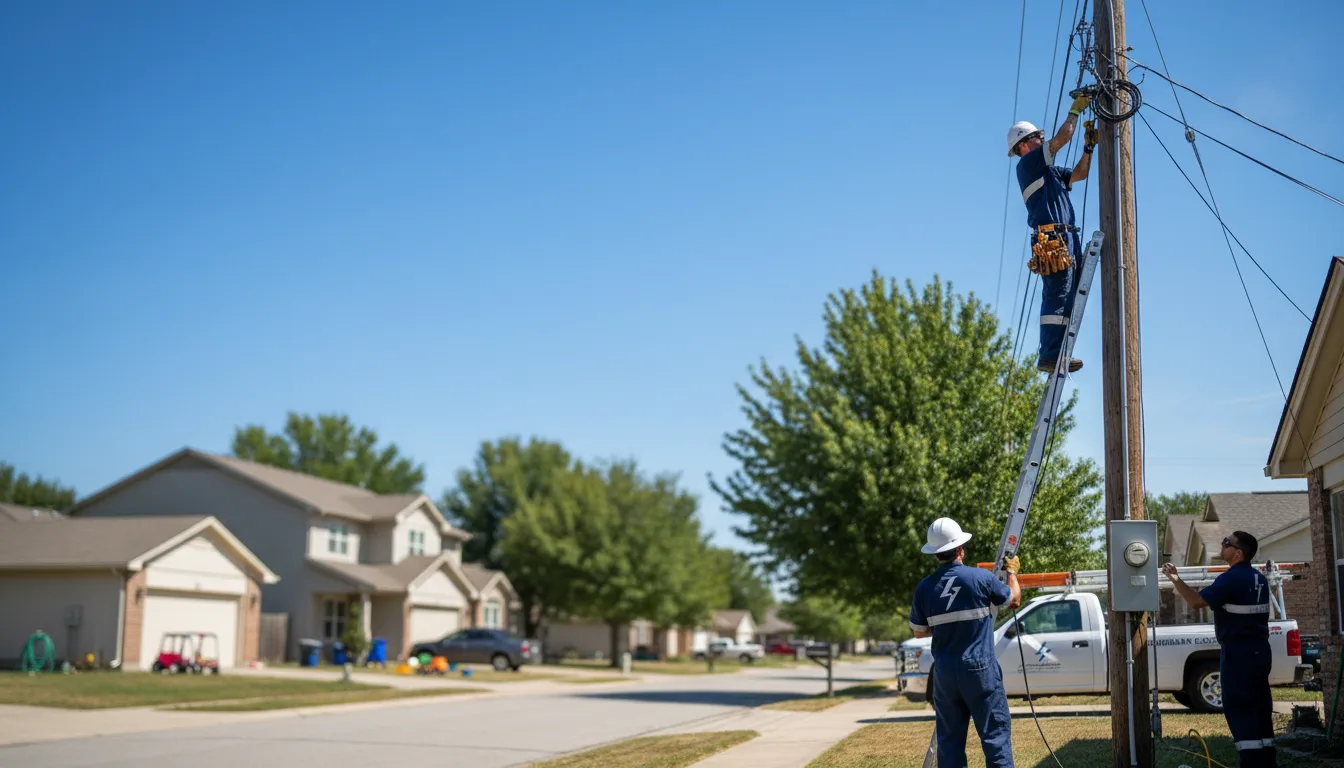 Residential electrician providing installation services in Panama City Beach, FL
